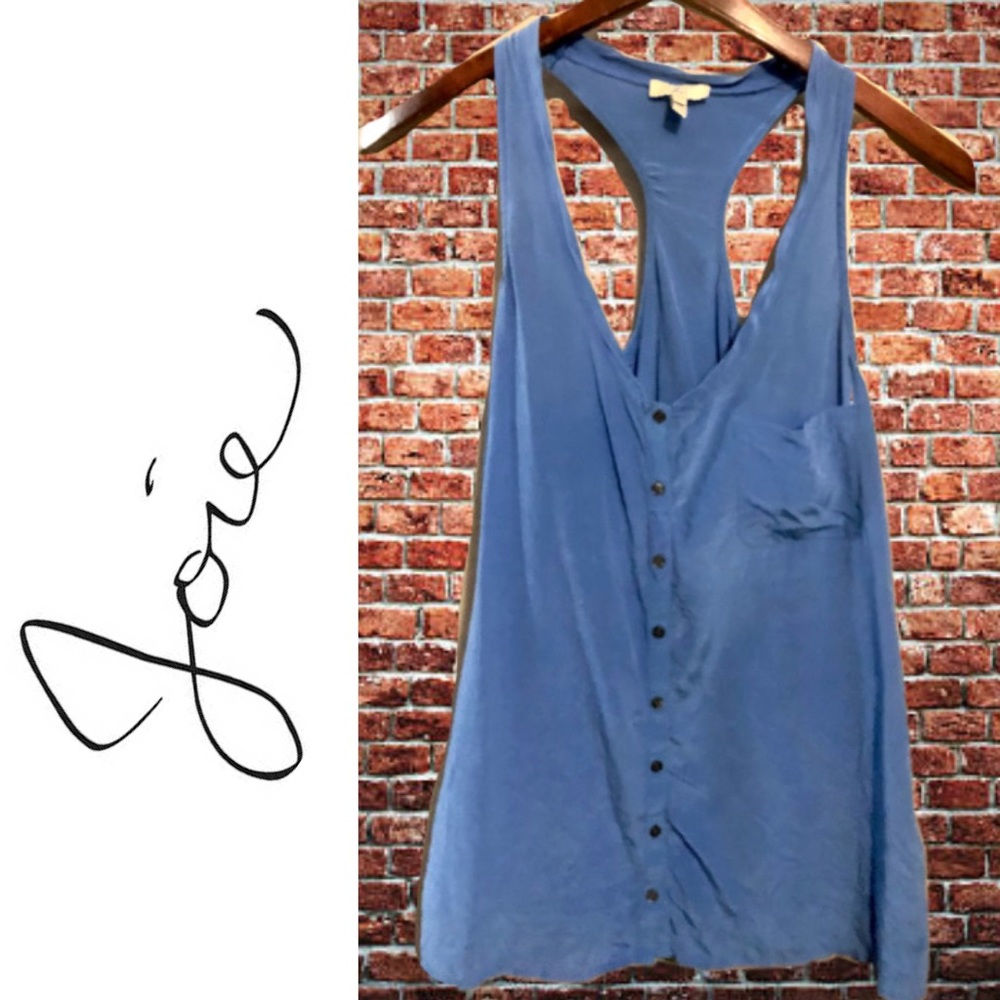 Joie Periwinkle Blue Button Down Top